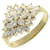 & Other Stories [Luxo] 18Anel de metal cravejado de diamante floral K em excelente estado Dourado  ref.1132928