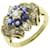 & Other Stories 18K Sapphire Diamond Ring Golden Metal Gold  ref.1132933