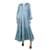 Yvonne S Hellblaues Kleid mit Blumenmuster – Größe S  ref.1133080