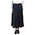 Autre Marque Falda midi negra con arrugas - talla UK 12 Negro  ref.1133085