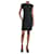 Chanel Vestido preto com mistura de linho lurex - tamanho FR 34  ref.1133094