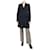 Balenciaga Schwarzer Mantel aus Wollmischung – Größe UK 16 Wolle  ref.1133108