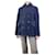 Burberry Manteau en alpaga à boutonnage doublé bleu - taille UK 12  ref.1133111