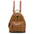 MCM Brown Mini Visetos Stark Backpack Cloth Cloth  ref.1133262