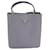 Prada Medium Panier Bucket Bag in Grey Saffiano Leather Pony-style calfskin  ref.1133372