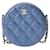Chanel Ronde Blue Leather  ref.1133606