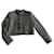 The Kooples Jackets Black Grey Silk Cotton Polyester Wool Acrylic  ref.1133648