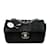 Schwarze Chanel Extra Mini Satin Choco Bar Charms Flap Bag Leinwand  ref.1133701