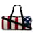 White Saint Laurent American Flag Canvas Travel Bag Cloth  ref.1133706