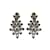 Boucles d'oreilles clip en cristal Oscar de la Renta plaqué or gris et jaune  ref.1133895