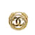 Broche Chanel CC Dourado Metal  ref.1133942