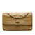 Bolso con solapa de piel de cordero con ondas pequeñas Chanel marrón Castaño Cuero  ref.1133969