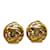 Pendientes de clip Chanel CC dorados Chapado en oro  ref.1133997