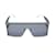 Marineblaue Christian Dior Logo Shield-Sonnenbrille Kunststoff  ref.1134024