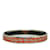 Hermès Red Hermes Chaine Dancre Narrow Enamel Bangle Costume Bracelet Metal  ref.1134049