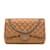 Borsa con patta Chanel Jumbo Classic foderata in caviale marrone Pelle  ref.1134065