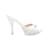 White Christian Dior Cannage Heeled Sandals Size 37 Leather  ref.1134102