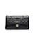 Bolso con solapa forrado en piel de cordero clásico mediano Chanel negro Cuero  ref.1134284