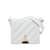 Off White Weiße, cremefarbene Baby-Umhängetasche mit Binder-Clip Leder  ref.1134338