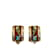 Hermès Pendientes de clip Cloisonne de Hermes de oro Dorado Metal  ref.1134402