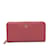 Rosa Prada Saffiano Lange Geldbörse mit umlaufendem Reißverschluss Pink Leder  ref.1134456