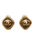 Pendientes de clip Chanel CC dorados Chapado en oro  ref.1134524