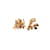 Autre Marque 18K Frivole-Blumenohrringe aus Roségold und Diamanten Golden  ref.1134584
