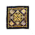 Hermès Bufanda de seda estampada Hermes Les Tambours negra y multicolor Negro  ref.1134615