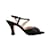 Black Salvatore Ferragamo Ankle Strap Heels Size 37.5 Cloth  ref.1134623