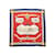 Hermès Lenço de seda com estampa Hermes Louveterie Royale vermelho e multicolorido  ref.1134632