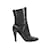 Alaïa Black Alaia Pointed-Toe Mid-Calf Boots Size 39 Leather  ref.1134637