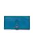 Hermès Portefeuille Hermes Epsom Bearn Bleu Cuir  ref.1134690