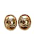 Clipe Chanel CC dourado em brincos Banhado a ouro  ref.1134736