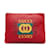 Bolso clutch rojo con logo de Gucci Gucci Roja Cuero  ref.1134738