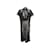 Robe en dentelle à manches courtes Sacai noire Taille US 2 Synthétique  ref.1134860