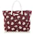 Red Gucci Printed Canvas Tote Bag Leather  ref.1134999