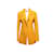 Outono Oscar de la Renta amarelo 2021 Blazer com laço de lã virgem tamanho EUA 2  ref.1135017