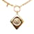 Gold Chanel CC Diamond Pendant Necklace Golden Yellow gold  ref.1135085