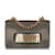 Bolsa de ombro com aba de corrente Mini Dior JaDior cinza Couro  ref.1135090