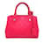 Pink Louis Vuitton Monogram Empreinte Montaigne BB Satchel Cuir Rose  ref.1135097