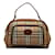 Brown Burberry Haymarket Check Handbag Leather  ref.1135148