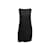 Autre Marque Miniabito vintage in seta nero senza maniche Zoran taglia US M  ref.1135336