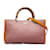 Rosa Gucci mittelgroße zweifarbige Shopper-Tasche aus Bambus Pink Leder  ref.1135340