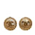 Goldene Chanel CC-Ohrclips Vergoldet  ref.1135380