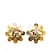 Pendientes de clip Chanel CC dorados Chapado en oro  ref.1135387