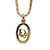 Gold Dior Logo Pendant Necklace Golden Yellow gold  ref.1135390