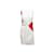 Thierry Mugler White & Red Mugler Color Block Sleeveless Dress Size 36 Synthetic  ref.1135432
