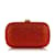 Pochette decorata MCM rossa Rosso Tela  ref.1135440