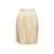 Autre Marque Vintage Cream Chanel Boutique Wool Knee-Length Skirt Size L  ref.1135442