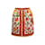 Vintage Orange & Multicolor Emilio Pucci 60s Floral Print Velvet Skirt Size S  ref.1135471